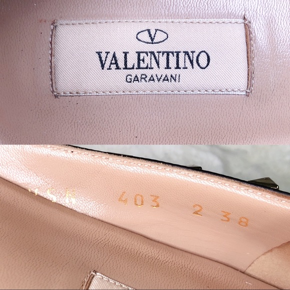 ❤️SOLD❤️Valentino rockstud balle flats black 38 - Picture 9 of 9